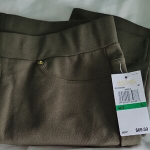 Michael Kors Cropped Olive Pants